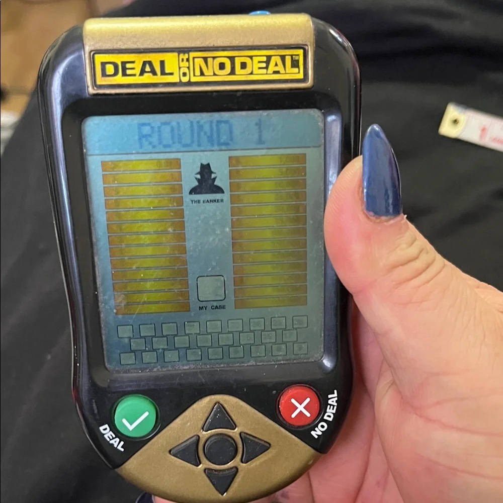 Deal or No Deal Electronic Handheld Game - Black and Gold